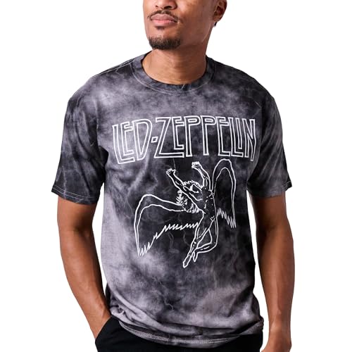 Led Zeppelin Adult Black Cloud Wash Short Sleeve Tee - Product Details