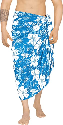 LA LEELA Men's Sarong Bath Swim Pareo Aloha Wrap
