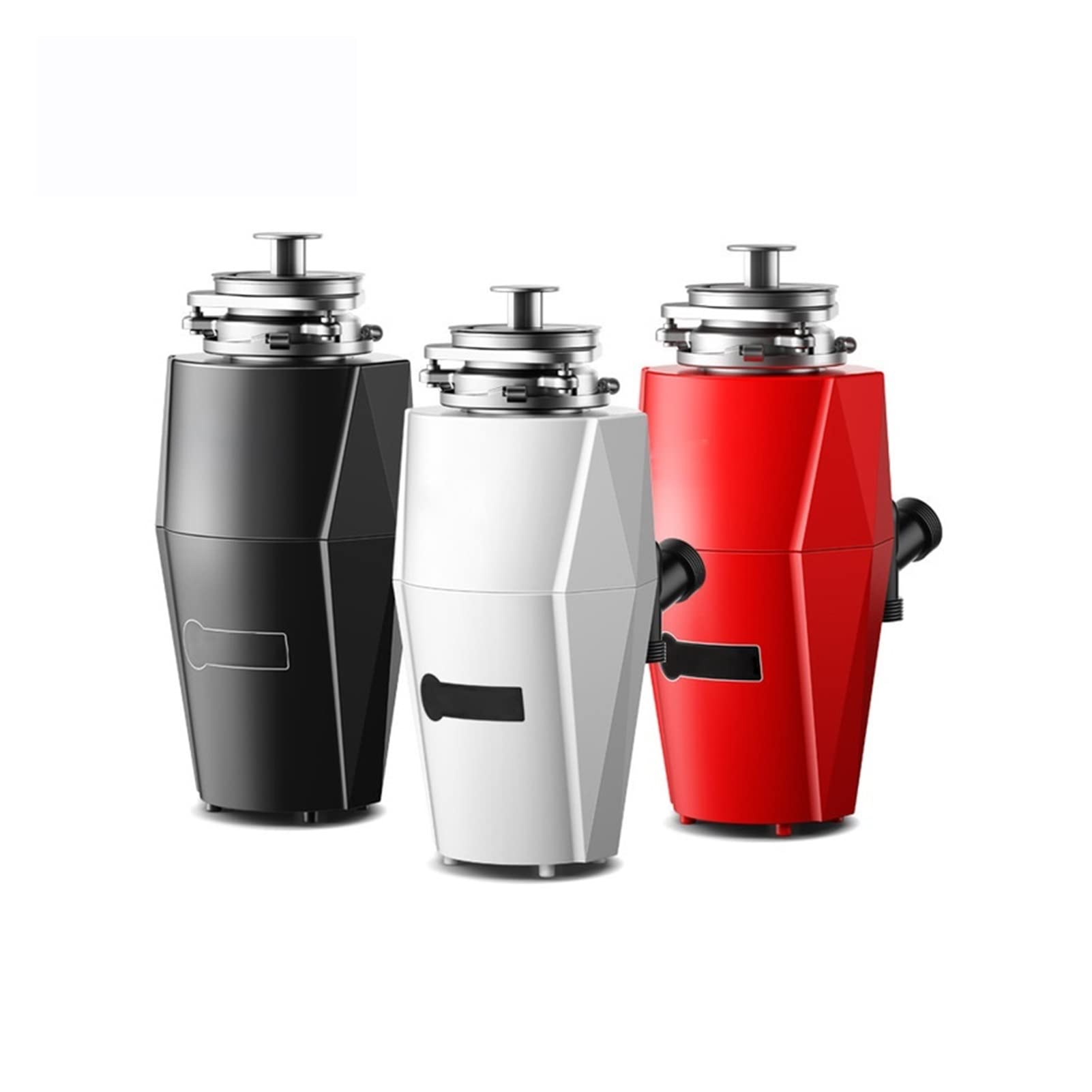 Triturador de Basura con Control Remoto, recogedor de Alimentos, triturador de residuos, procesador de Cocina, triturador de residuos, Cuchilla de Acero Inoxidable (650 W, Blanco)