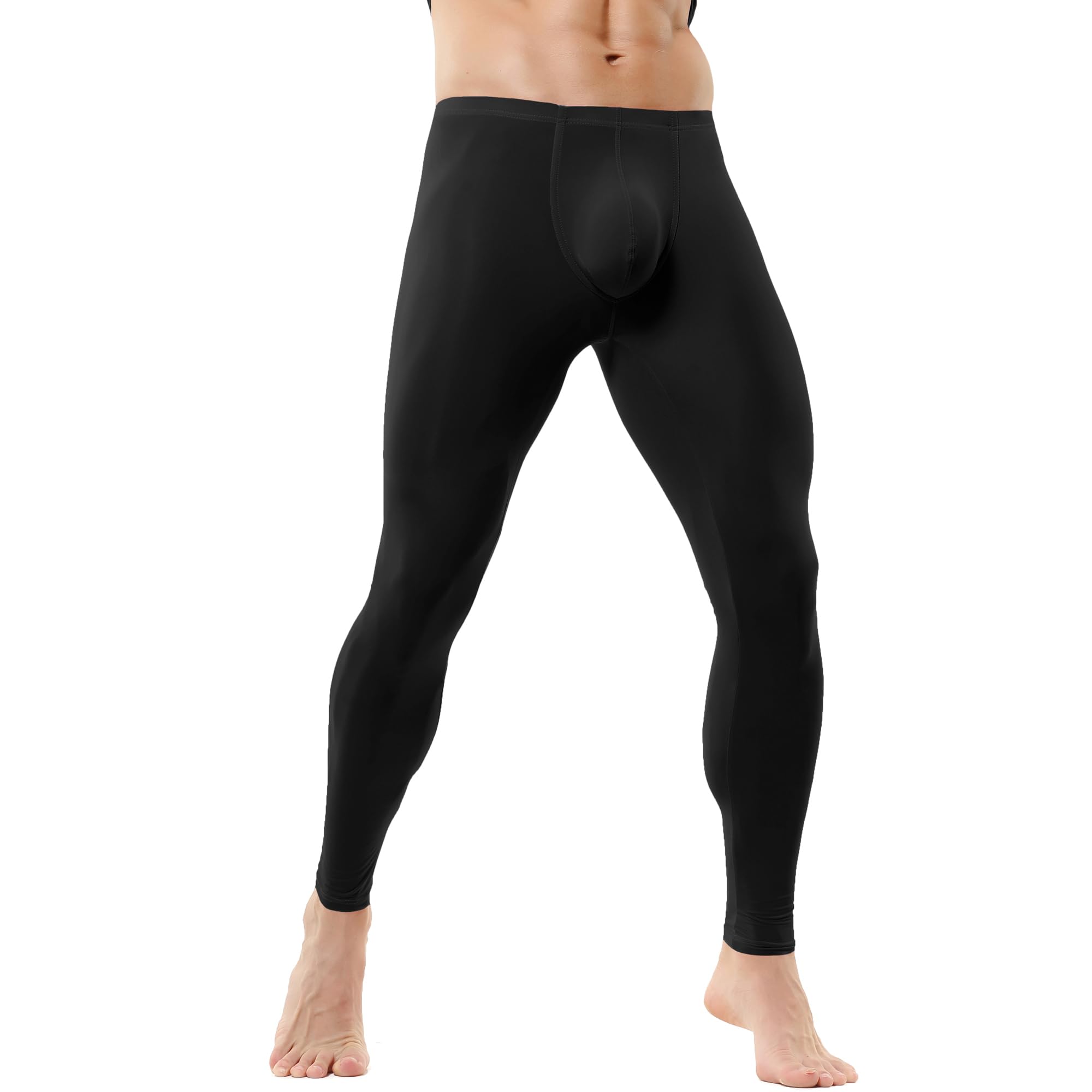 WINTOFW Mens Thermal Underwear Bottoms Activewear Leggings Long