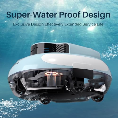 POOLPURE Aquaguard SE II Cordless Robotic Pool Cleaner (Blue)