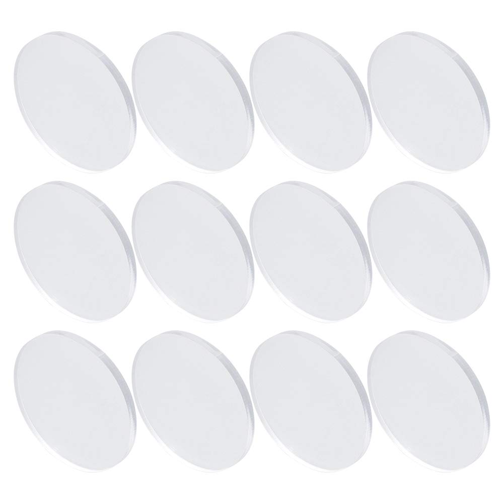 NBEADS 25 Pcs Transparent Acrylic Circle Blanks Discs, 2" Round Acrylic Display Base Clear Keychain Blanks with No Hole for DIY Keychains Jewelry and Other Crafts