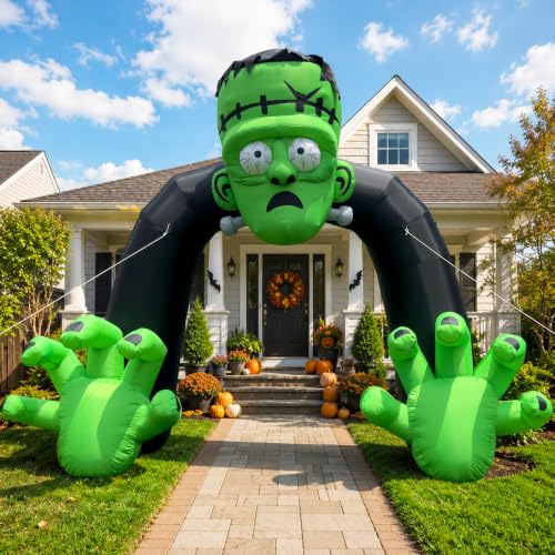 Aufblasbarer Frankenstein-Torbogen mit Klauen – ca. 4,3 m