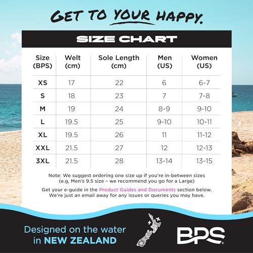 Image of BPS Storm 'Smart Sock' Ultra Water Fin Sock (Low Cut - Unisex) 3mm Neoprene Glued and Blind Stitched w /Fit Adjustment Straps for Snorkeling, Tide-Pooling and All Water and Sand Activities