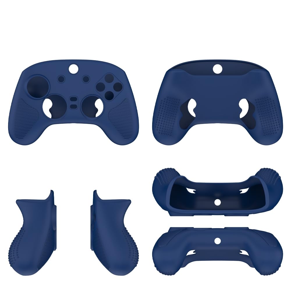 Gaming Controller Skin for Razer Wolverine V3 Pro, Soft Non-Slip Silicone Gel Grip Protective Cover Case (Blue)