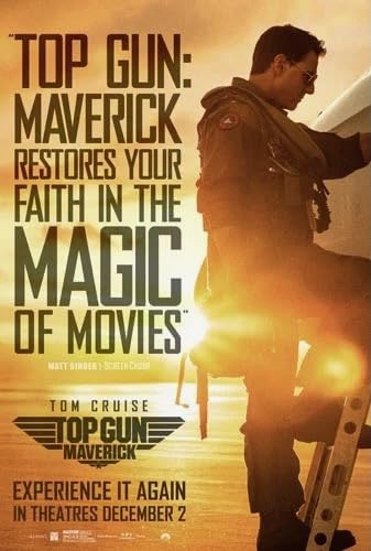 قA4TCYAč gbvK }[FbN gN[Y Top Gun: Maverick Tom Cruise ~j|X^[, 20.3x30.5cm, t[Ȃ, f|X^[.