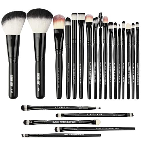 Makeup Brushes Set 22pcs, Premium Cosmetic Foundation Eye Brushes Eyeshadow Lip Blending Makeup Tool Makeup Brush Set, Makeup Brush Kit for Cosmetic Foundation Eye Brushes Eyeshadow powder blush Blending 22pcs Brushes Tool