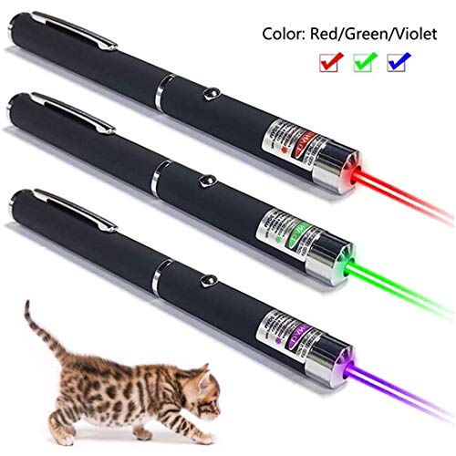 JUSHOOR Green Red Violet Pet Cat Catch Interactive Light Toy Multifunctional Presenter Make Your Pets Easier and More Enjoyable