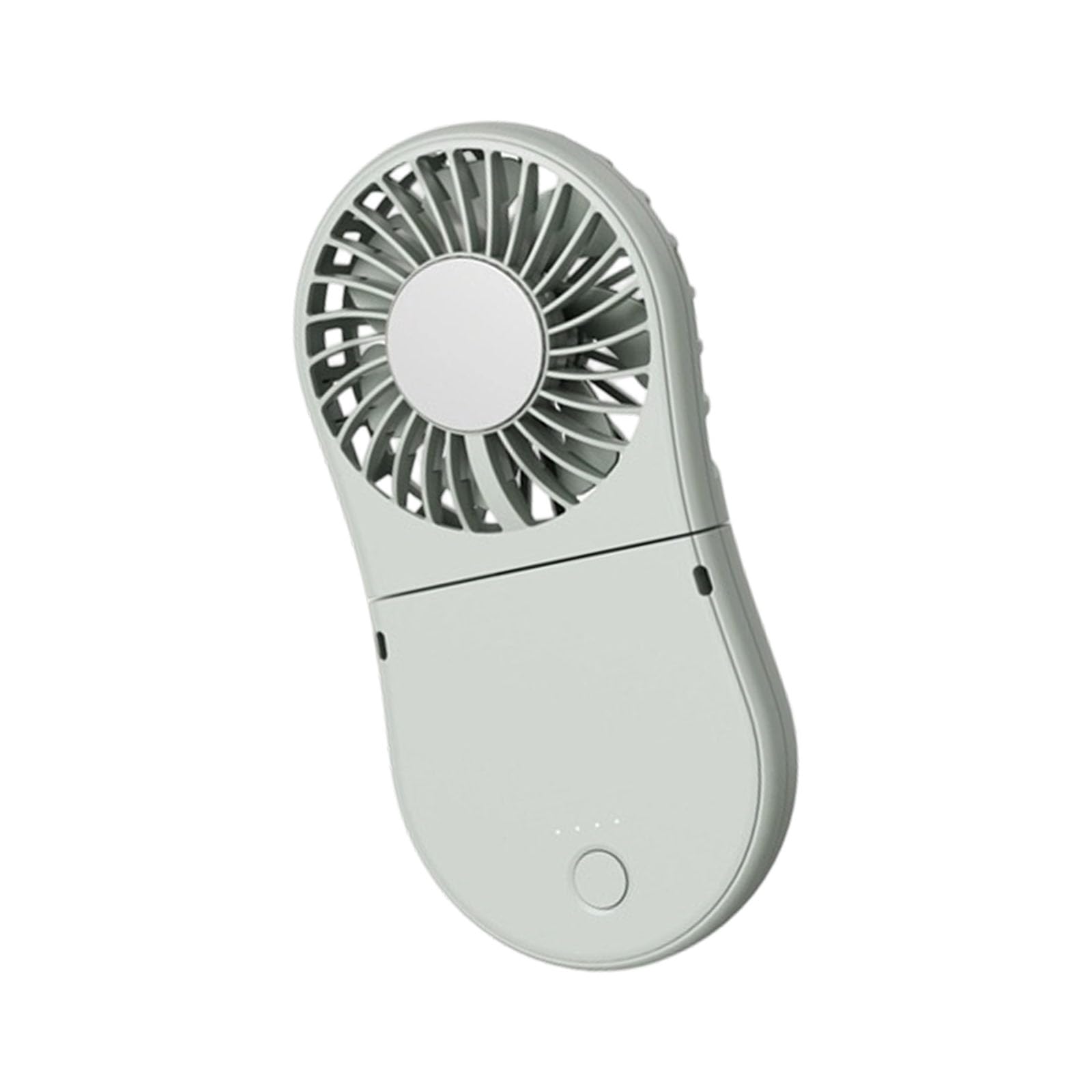 TAZIZI Portable USB Rechargeable Folding Fan with Cooling Function for Travel Lightweight 100g Low Noise Desk Fan
