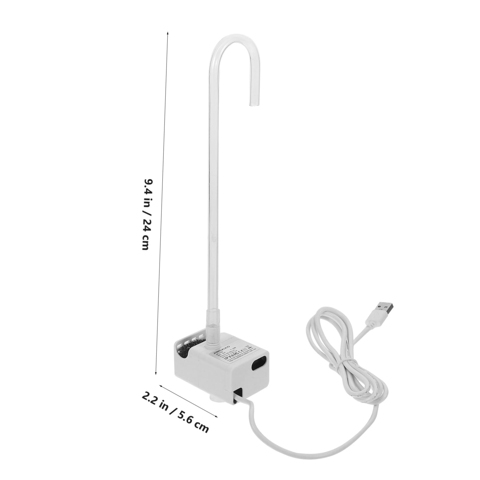 Sosoport USB Mini Submersible Water Pump Low Noise Micro Water Pump for Fish Tank Circulation Effortless Operation for Aquariums and Rockery Fountains Pipe Included