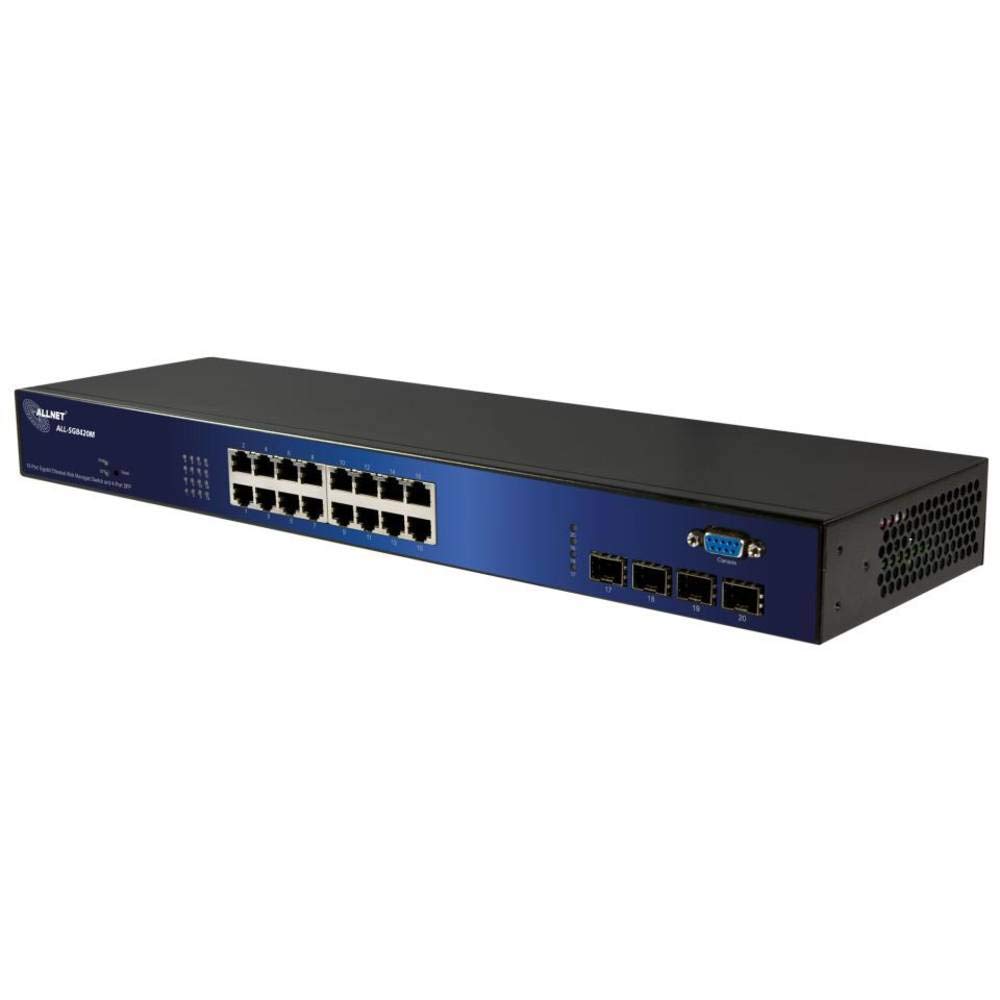 ALLNET ALL-SG8420M Managed network switch L2 Gigabit Ethernet (10/100/1000) 19U Black