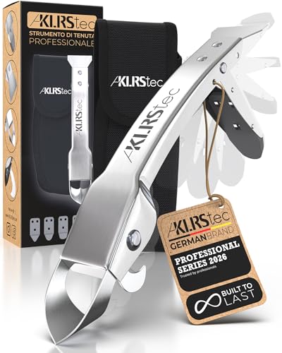 KLRStec Professionale Strumento per Calafataggio [100% acciaio inox] Robusto 4 in 1 Kit di Strumento Raschietto e Spatola per Giunti - Set di Strumenti per Rinnovare le Giunti in Silicone