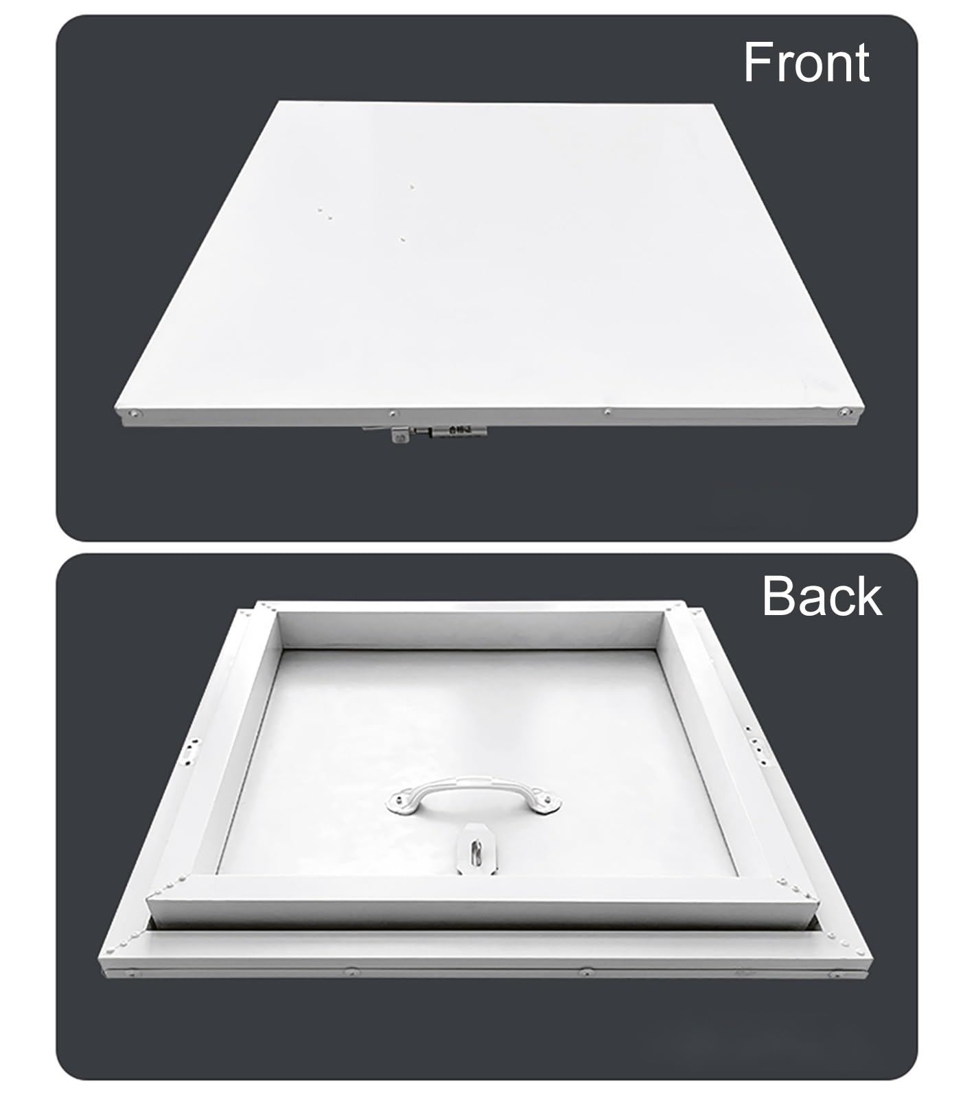 Porte d'accès pour grenier en aluminium, trappe de toit imperméable avec loquet de verrouillage, couverture d'accès sécurisée pour fenêtre de toit et inspection du toit