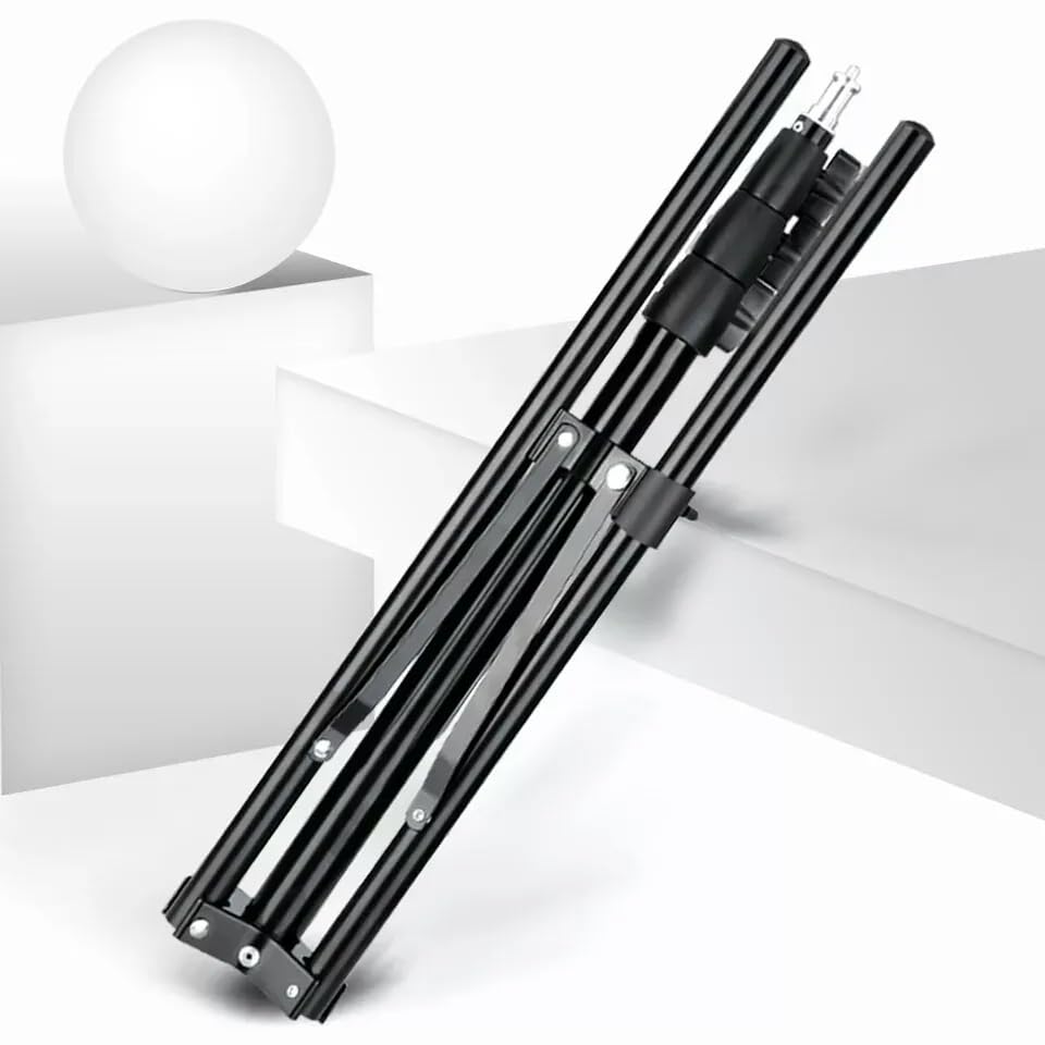 GIFTMAX Foldable Tripod Stand 7 Feet for Photography Video Shooting, Adjustable Tripod Stand for Photoshoot, Photography Steel with 1/4 Screw Mount Reverse Studio Light Stand (Stand with Bag) (B0CX948MHQ) Amazon Price History, Amazon Price Tracker