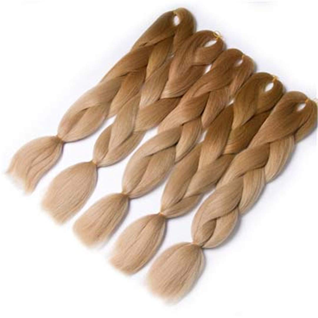 Braiding Hair 1 Piece 24'' Synthetic Jumbo Braids 100G/Piece Ombre Color Kanekalon Fiber Hair Extensions #27 24inches