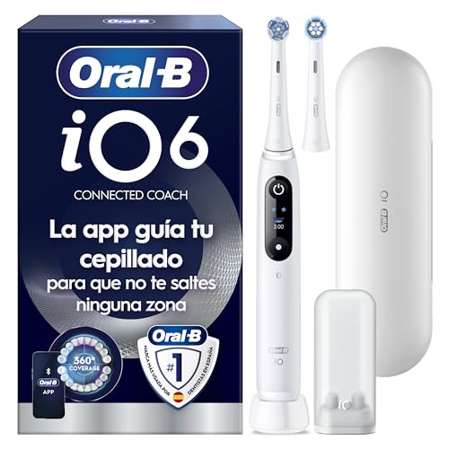 Oral-B iO 6N Cepillo de Dientes Eléctrico con 2 Cabezales, Blanco