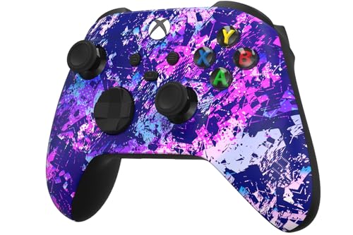 Image of Custom Controllerzz Wireless Controller for Microsoft Xbox Series X /S & Xbox One - Custom Soft Touch Feel - Custom Series X /S Controller (X /S Purple Chaos)