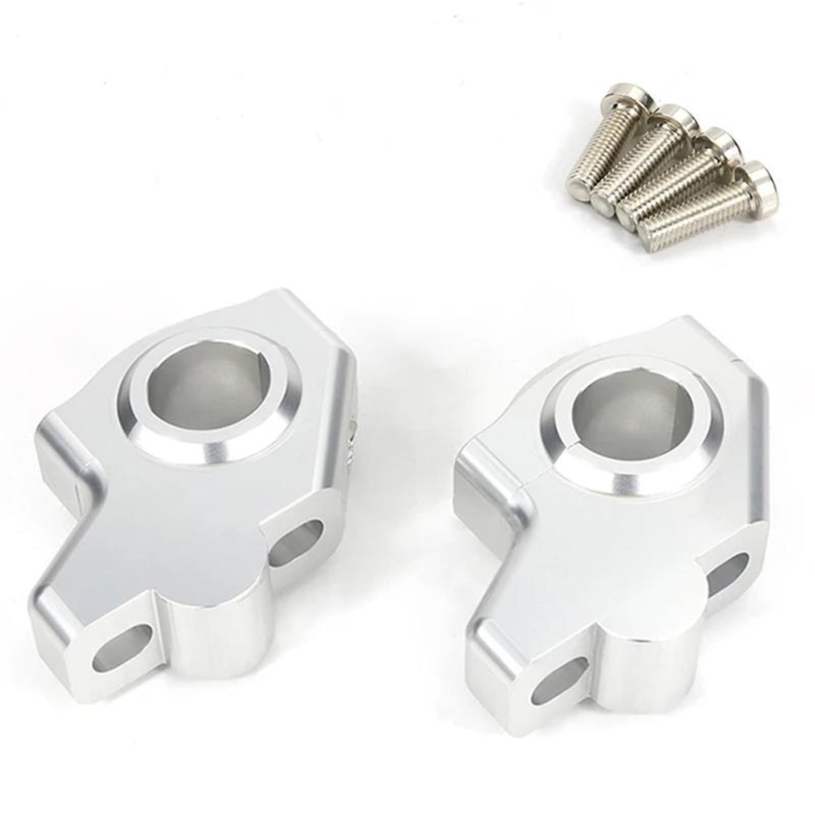Motorrad Lenkererhöhung Für CBF1000 CBF 500 600 CBF 600 S CBF 1000 CBF500 CBF600 600S Offset Lenker Riser Angehoben Verlängern Lenker Steigleitungen Lenkererhohung Motorrad(Gloss Silver)