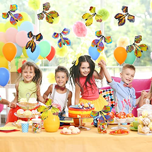 20 pcs flying butterfly toy wind up flying butterfly surprise box wind up butterfly surprise toy for wedding birthday party book and greeting cards5 styles