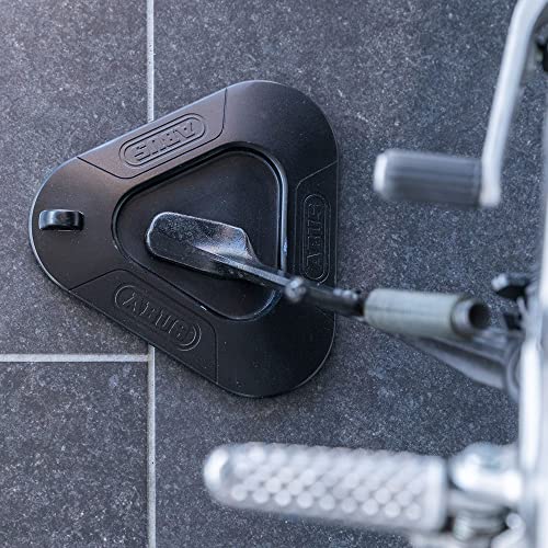 ABUS Seitenständerunterlage Side Stand Pad SSP20 - Jiffy für Motorrad, Scooter, E-Bike und Camping - Zubehör zum sicheren Abstellen vom Motorradständer