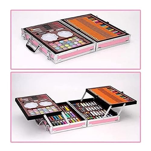 Image of Peeplvalue Deluxe Unicorn painting colour set for Kids Art and Craft suitcase l 145 colour set Drawing and Painting Set best for Birthday Gift for Boys Girls