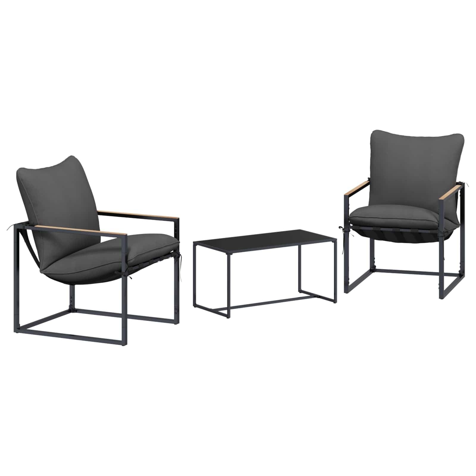 Muebles de jardín de acero moderno con acabado premium