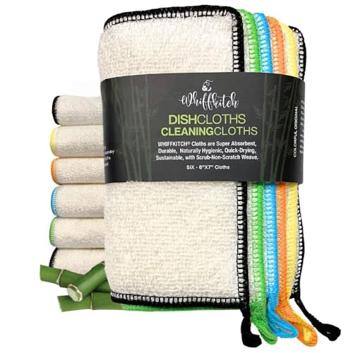 Whiffkitch Dishcloths Dishrags for Kitchen and...