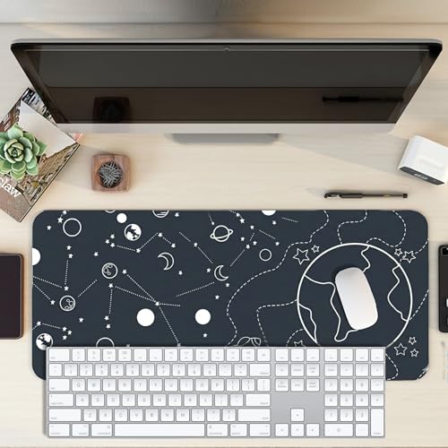 Image of XL Extended Gaming Mouse Pad | XXL Large Desk Mat 60x30cm for Laptop & PC | Non-Slip Rubber Base, Waterproof, Durable & Smooth Surface | Office, Gaming & Study, asthetic