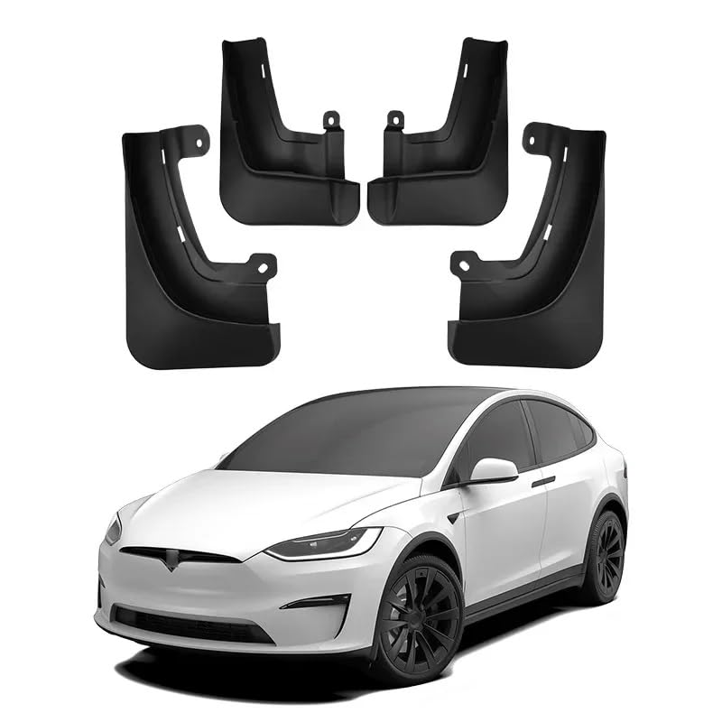 Guardabarros para Tesla Model X 2023 con acabado resistente y ajuste exacto de ruedas 4
