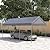 Outsunny 10' x 20' Party Tent and Carport, Height Adjustable Portable Garage, Outdoor Canopy Tent 8 Legs Without Sidewalls for Car, Truck, Boat, Motorcycle, Bike, Garden Tools, Gray