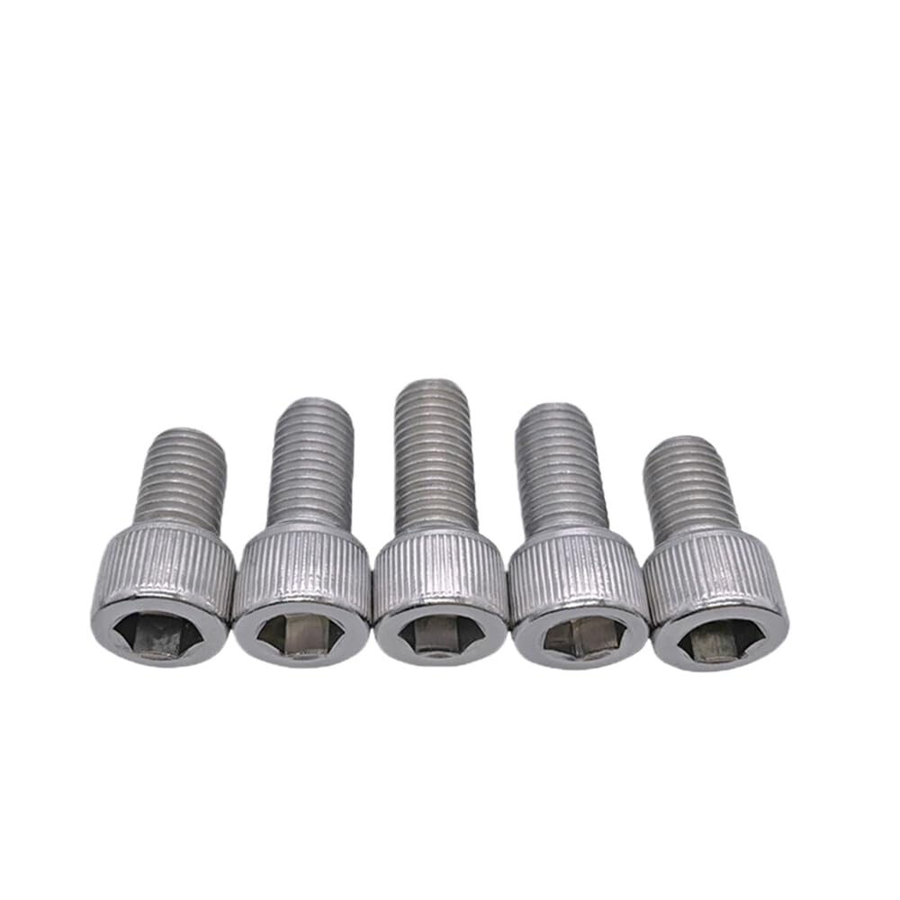 SS304 Stainless Steel Hex Socket Bolts Cap Head Screws Left Hand Thread M3-M8 (M5 x 40mm - 5pcs)