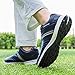 VEACAM Men's Golfers Shoes Fashion Golfing Footwears Non Slip Golf Sneaker for Men Waterproof Athletics Sport Trainer,Blue,7