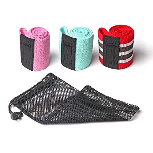 Training Resistance Band Yoga Body Building Pilates Expander Fitness Gum Crossfit Exercise Workout Hip Fabric Band Equipment- Ideal for Home Gym Yoga Training. Agghan1108 (Color : A set)
