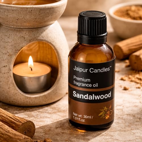 Image of Fragrance Oil | 30 ml | Aroma Oil for Home Fragrance | Best for Aromatherapy | Use in Diffusers, Candles, Air Fresheners (30ML, Sandalwood)