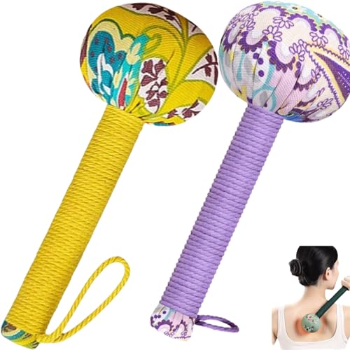 Massage Hammer,Lymphatic Drainage Hammer,Lymphatic Drainage Hammer For Body,Wormwood Massage Hammer With Massage Tool For Back Pain Relief,Muscle Relaxation Meridian Activation (YEL+PUR) Massage Hammer,Lymphatic Drainage Hammer,Lymphatic Drainage Hammer For Body,Wormwood Massage Hammer With Massage Tool For Back Pain Relief,Muscle Relaxation Meridian Activation (YEL+PUR)