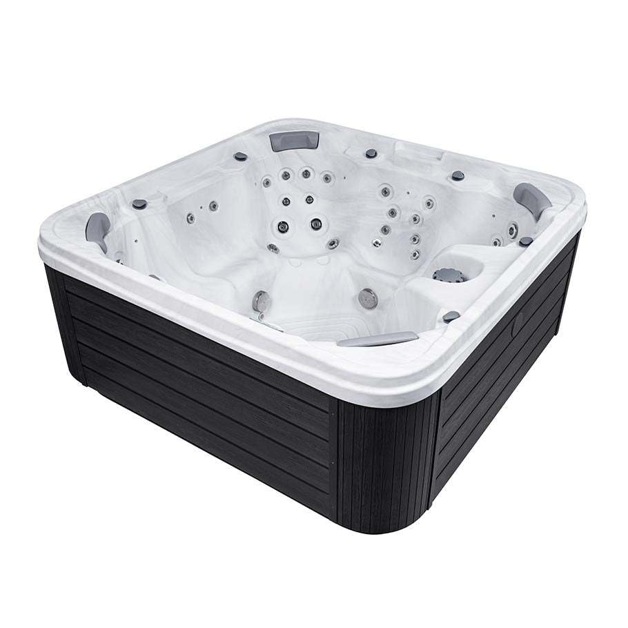 Bueno Spa Chicago 7 - Person 54 Jets Acrylic Standard Hot Tub with New Arctic Max Insulation, Ozonator, LED Lights, and Cover