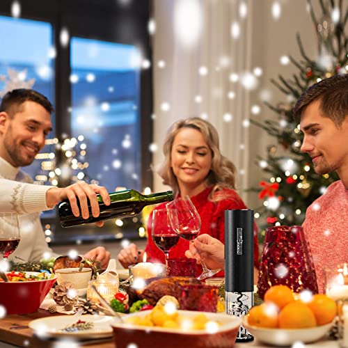 Tebikin Electric Wine Opener Tebikin Rechargeable Wine Bottle Opener Set Type-C Port Automatic Corkscrew With Vacuum Stopper Pourer Foil Cutter Wine Accessories Gifts Father'S Day thumb #6