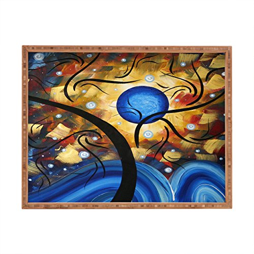 DENY Designs Negar diseños Madart Inc. So encantadores para Interiores/al Aire Libre Bandeja Rectangular, 14 x 18