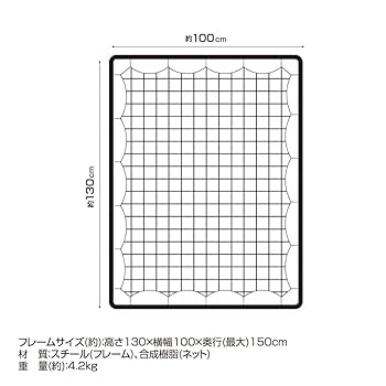超美品 TIGORAバッティングネット 182x182cm Amazon | TIGORA(ティゴラ) 野球 防球ネット 野球練習用ネット