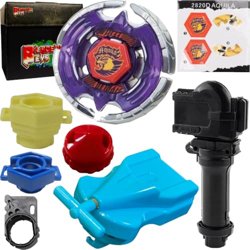 Image of BLADEKING BEYS BB47 Earth Eagle 145WD + 1 Way String Launcher (Right Spin) + Grip +Toy Storage Box