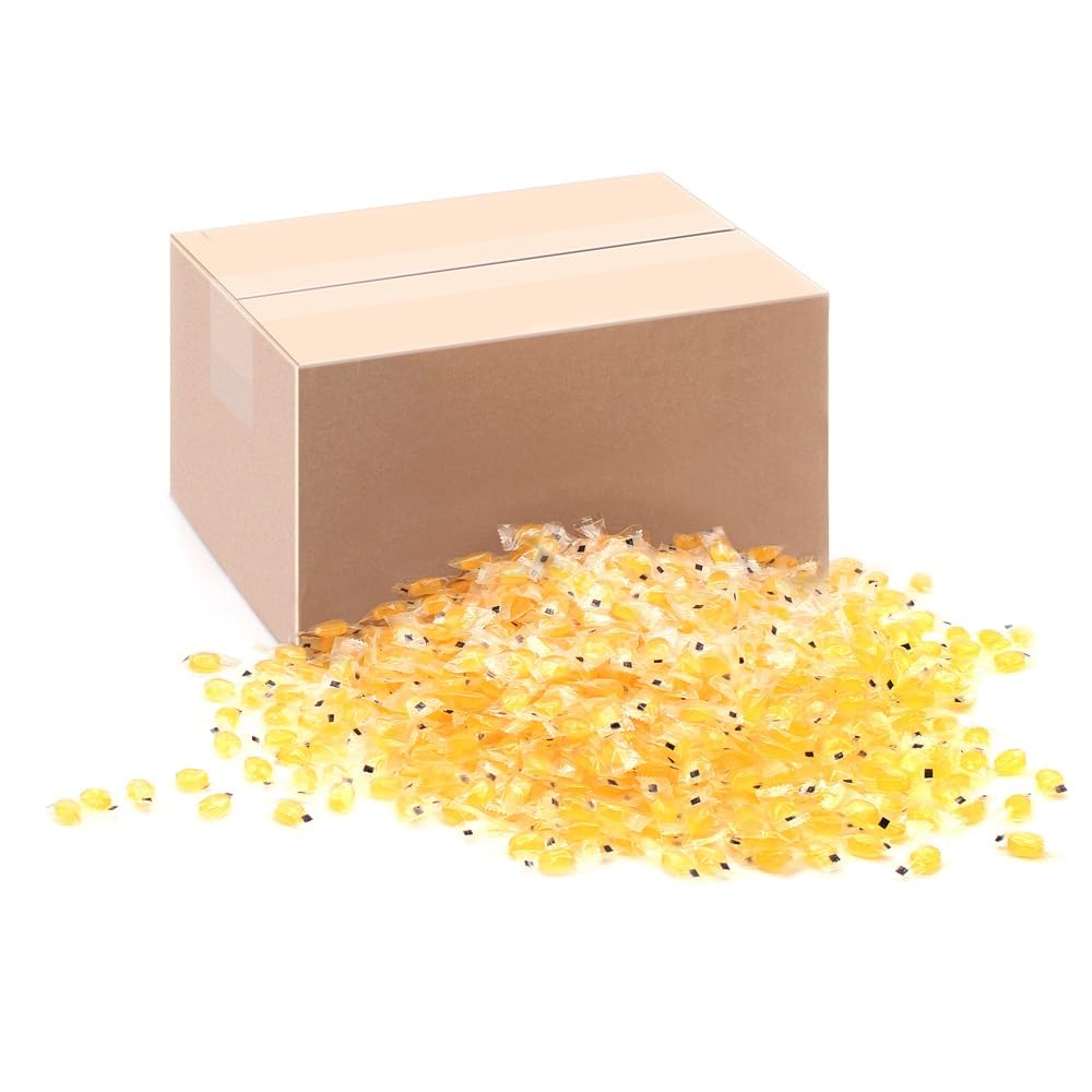 10 kg Ingwer Bonbons im Flowpack | Wurfmaterial Karneval, Großpackung, Hygienisch verpackt.