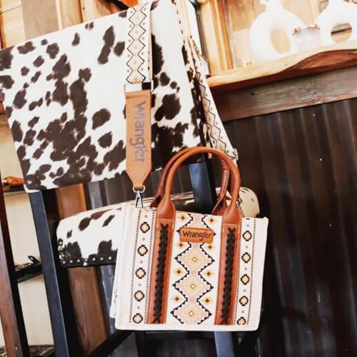 Image of Wrangler Purse Aztec Tote Bag for Women Western Top-handle Hobo Handbags