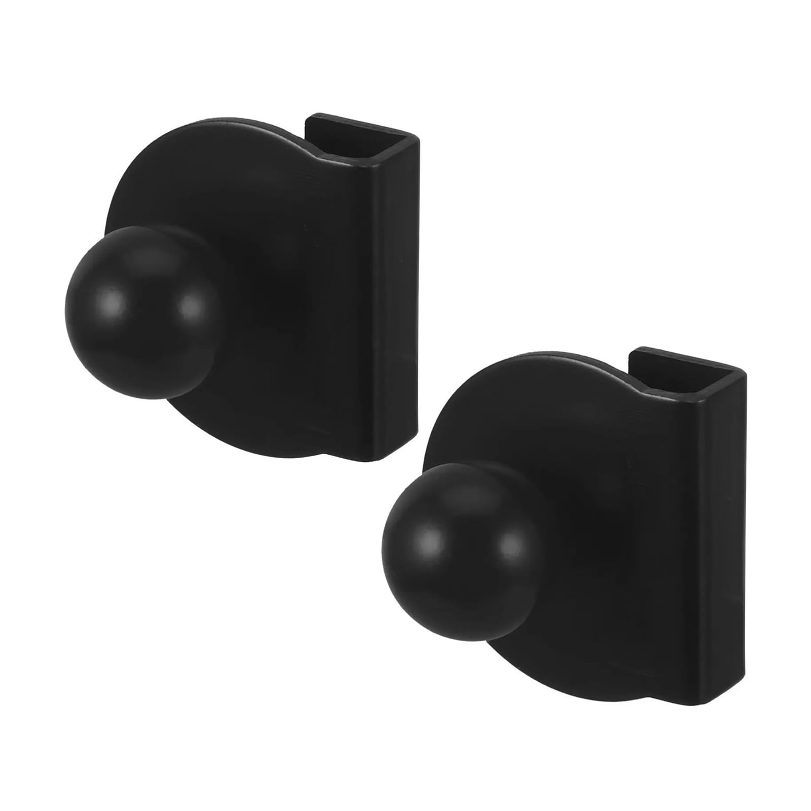 PPQIRU 2Pcs Glass Door Pull Handle Black Sliding for Bathroom Shower Cabinet Furniture Doors Knobs for Shower Door