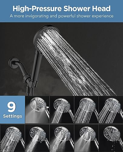 MakeFit-Handheld-Shower-Head-with-Filter-Matte-Black-High-Pressure-10-Spray-Modes-Filtered-Shower-Head-with-Hose-Bracket-and-Hard-Water-Shower-Filters-to-Remove-Chlorine-and-Heavy-Metals