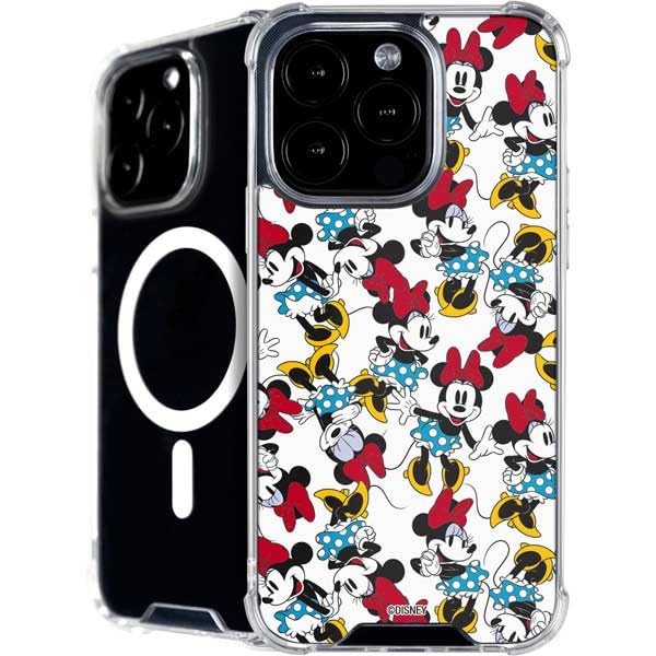 Skinit Phone Case Compatible with MagSafe iPhone 16 Pro Max - Officially Licensed Disney Minnie Mouse Rockin Minnie Pattern Design