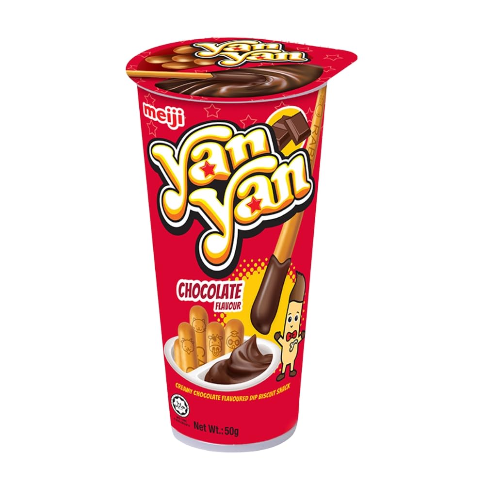 Yan Yan Biscuits Stick with Chocolate Dip 50 g