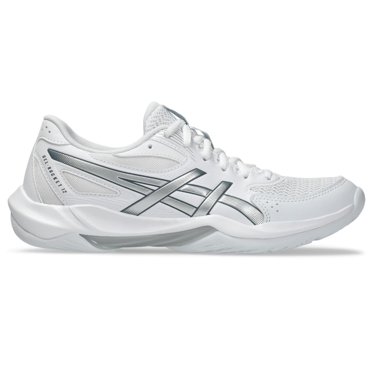 Asics GEL-ROCKET 12 mens Sneaker 42 EU White/Pure Silver
