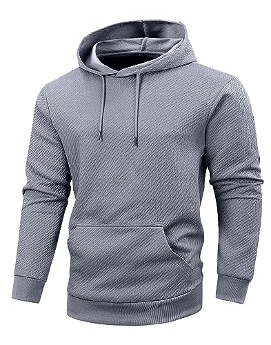 Men's Loose Fit Hoodies Lightweight Pullover Casual Sweatshirts