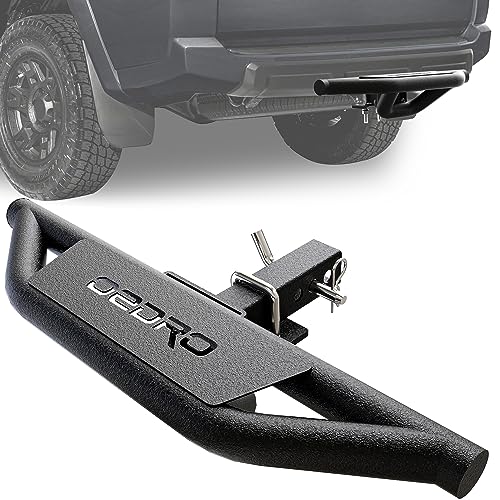 OEDRO Hitch Step Replacement for Truck Vehicles with 2' Hitch Receiver Rear Bumper Guard Protector Upgraded Textured Black Step Bar