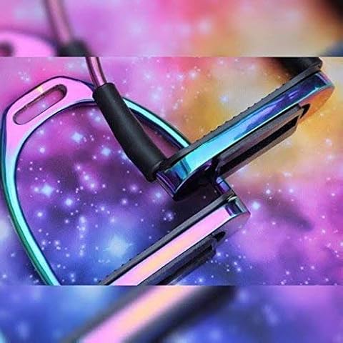 Amidale RAINBOW FLEXI SAFETY STIRRUPS HORSE RIDING BENDY IRONS S. STEEL BNWT 4.75 INCHES Cover